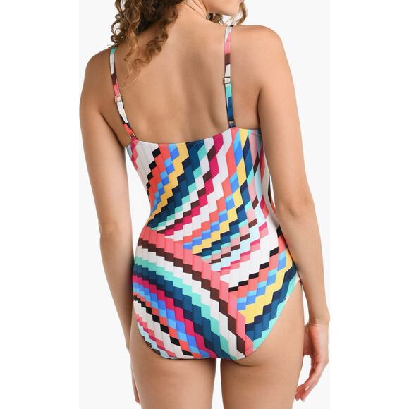 NWT La Blanca Slice Of Paradise One Piece Swimsuit  Size 10 - Picture 2 of 11